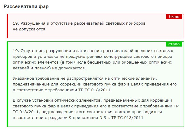 Новые требования на техосмотре с 22 февраля 2018 года