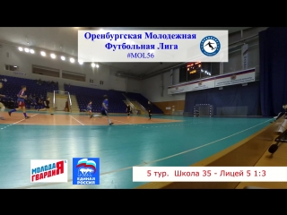 Школа 35 - Лицей 5 1:3. Обзор голов