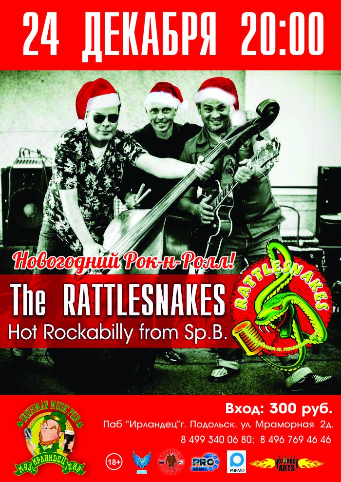 24.12 The Rattlesnakes в пабе Ирландец!