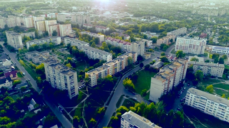 Mozyr City Aerial Footage (2018)