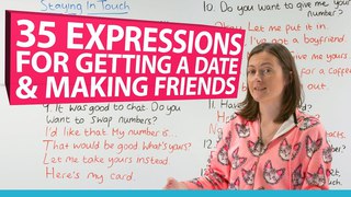 Learn 35 English phrases for making friends & asking someone out on a date 💃🕺💕💋