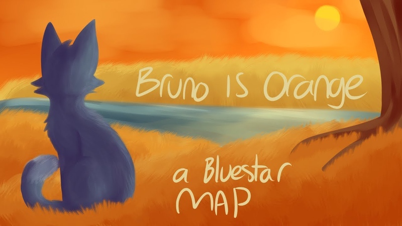 Bruno is orange a bluestar map