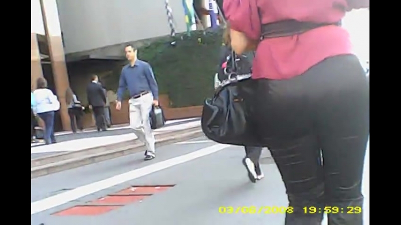 Nice round ass satin pants