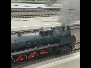 Ретро-поезд в Краснодаре