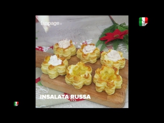 Piccoli fiorellini di pasta sfoglia con cuore cremoso