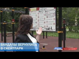 Вандалы вернулись в скейтпарк