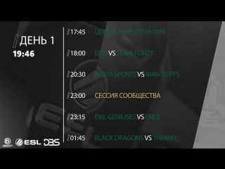 Rainbow 6 Pro League — Финал третьего сезона Pro League. День 1
