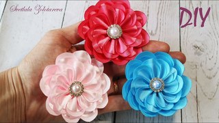 🌺Цветы из лент🌺 Канзаши 🌺DIY 🌺 Svetlana Zolotareva