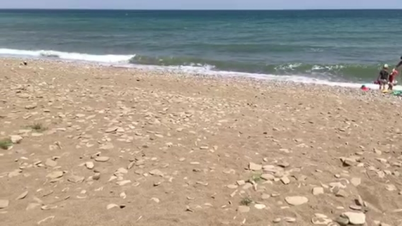 Пляж в нашей бухте Бугаз
