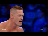 James Ellsworth Carmella vs. John Cena Nikki Bella- SmackDown LIVE, March 7, 2017