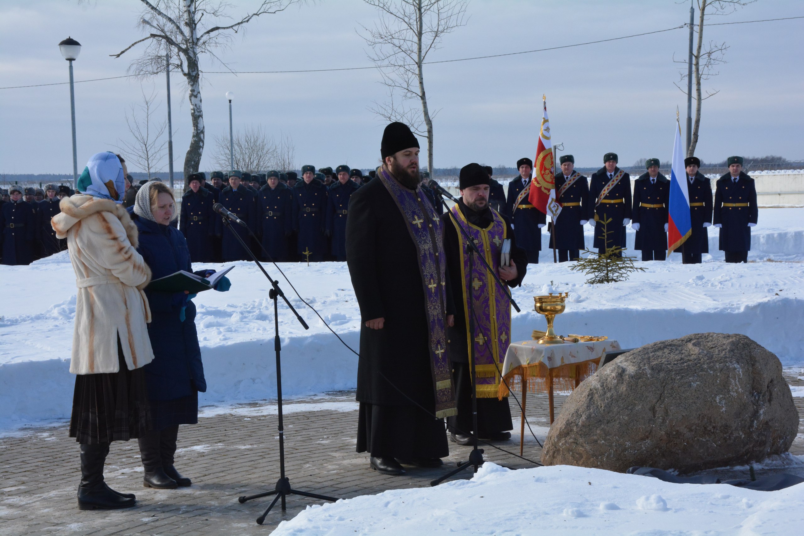 Закладка камня на строительство храма