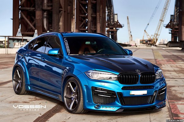#BMW X6 M (F86) в обвесе Lumma CLR X6R на кованых дисках Vossen VPS-303 22' и с капотом Hamann