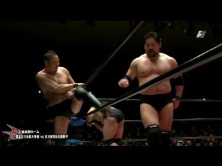 Daisuke Sekimoto, Hideki Suzuki vs. Twin Towers (Kohei Sato, Shuji Ishikawa) (BJW - New Year 2018)