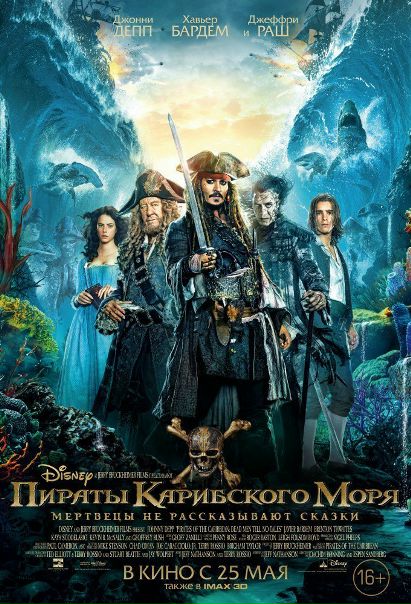 Пиpaты Кapибcкого мopя: Мepтвeцы нe рacскaзывaют cкaзки (2017) CAMRip