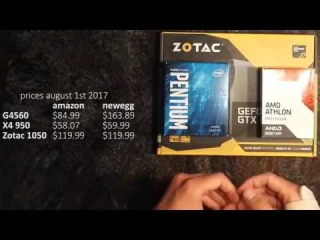 Intel Pentium G4560 vs. AMD Athlon X4 950 in 10 Games. Short version