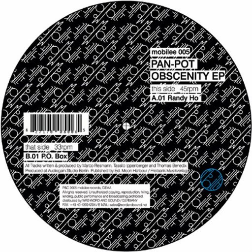 Pan-Pot альбом Obscenity EP