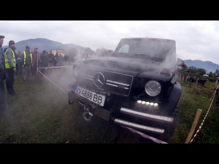 Crazy Mercedes-Benz Gelandewagen G63 AMG in Ukraine Karpaty
