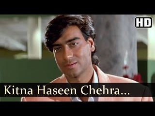 Kitna Haseen Chehra | Dilwale Songs | Ajay Devgan | Raveena Tandon | Kumar Sanu | Love | Filmigaane