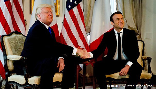 Трамп уступил Макрону в 