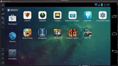 Запуск Android игры на ПК при помощи эмулятора Droid4X