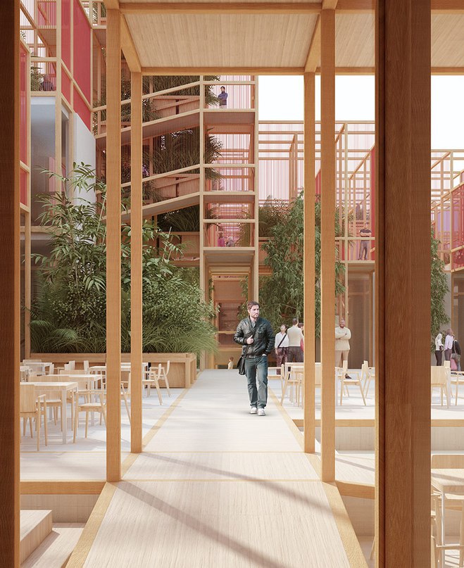 penda's modular thousand yards pavilion to headline