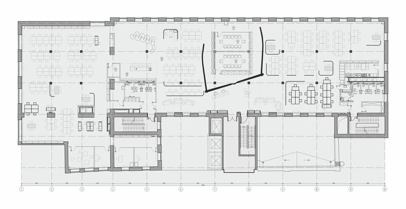 Интерьер офиса рекламного агентства Leo Burnett в