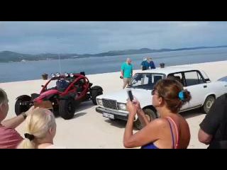The Grand Tour filming in Zadar (Croatia) with Audi TT RS, Ariel Nomad & Lada