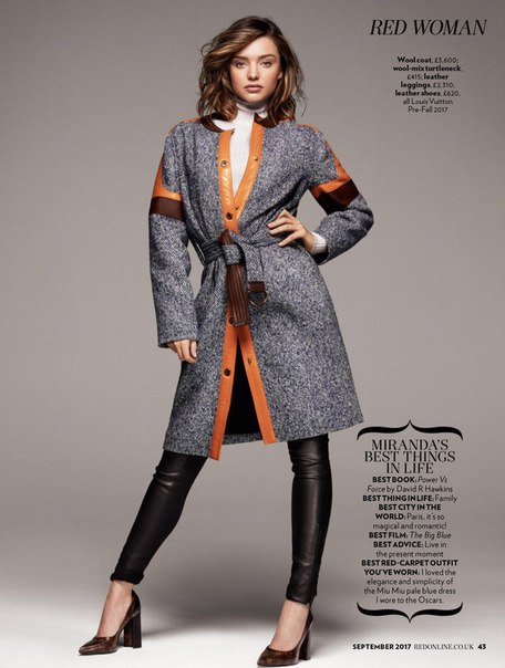 Miranda Kerr – Red Magazine UK September 2017 Issue