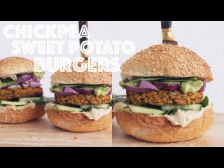CHICKPEA SWEET POTATO BURGER RECIPE | Vegan, Oil-Free, GF & DELICIOUS