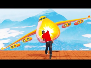 СУПЕР-ЧЕЛОВЕК ПРОТИВ ОГРОМНОГО CARGO PLANE В GTA 5 ONLINE ( ГТА 5 ОНЛАЙН )