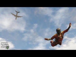 ГТА 5 ПРЫЖОК ИЗ ГРУЗОВОГО САМОЛЕТА НА КВАДРОЦИКЛЕ ★ GTA 5 leap from a cargo plane on ATV
