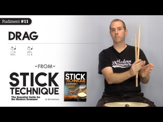 Top-10 Rudiments, Part 10: Drag (Video Drum Lesson from Modern Drummer magazine)