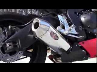 Voodoo Performance Exhaust Slip On: 2008 - 2009 CBR 1000 (Motorcycle Video)