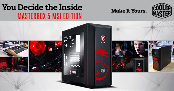 Специально для настоящих геймеров, которые ценят скорость, мы создали MasterBox 5 MSI Gaming Edition! 