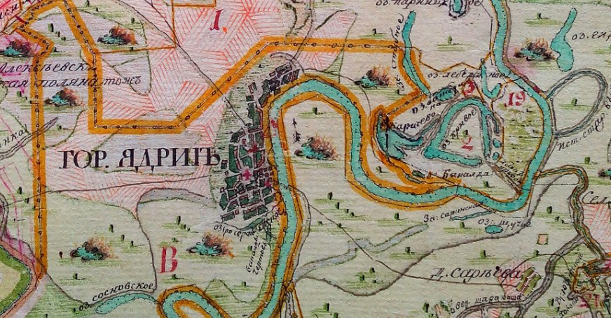 Старая карта чувашии