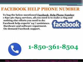 For Instant help, Dial Facebook Help Phone Number 1-850-361-8504