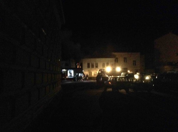 В Выборге сгорело здание возле Дворца Культуры