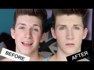 Натуральный мужской макияж. NATURAL LOOKING MAKEUP FOR MEN TUTORIAL!