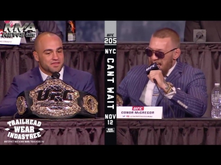UFC 205: Лучшие моменты с пресс-конференции (Конор Макгрегор, Эдди Альварез, Тайрон Вудли, Джереми Стивенс)