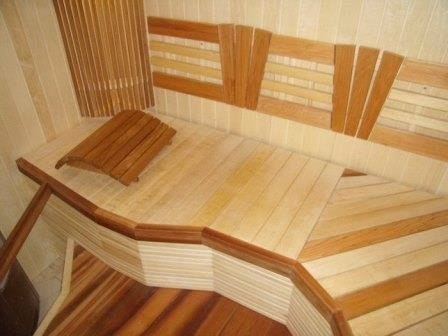Полки в бане своими руками