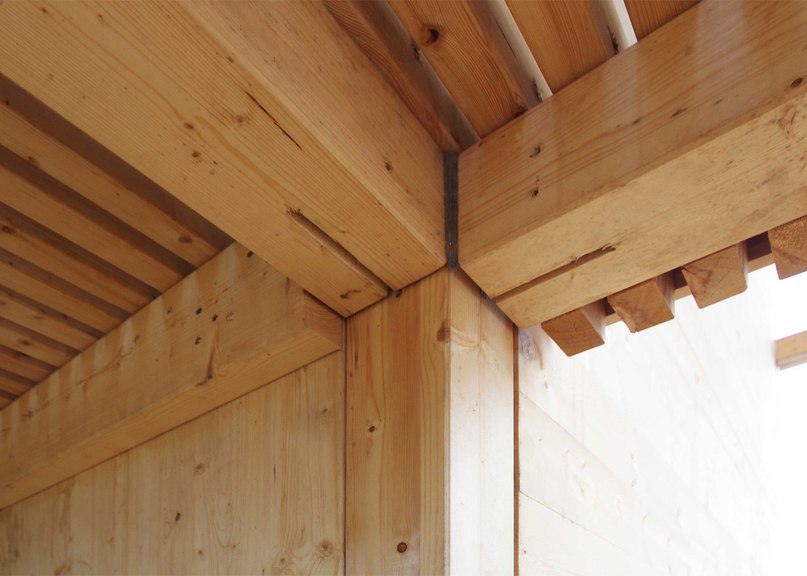 OOPEAA builds wooden Periscope Tower beside lake