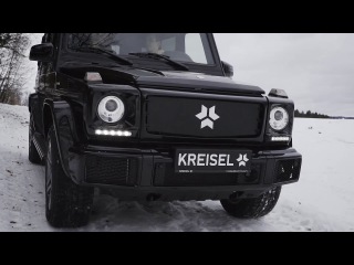 Kreisel Electric G Offroader Driving Snow Action