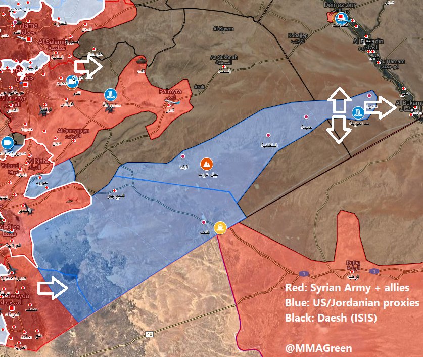 Карта гражданской войны в сирии