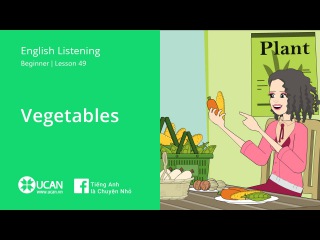 Learn English Listening | Beginner: Lesson 49. Vegetables