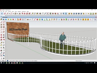 массивы по кривым с JHS PowerBar плагином для Sketchup