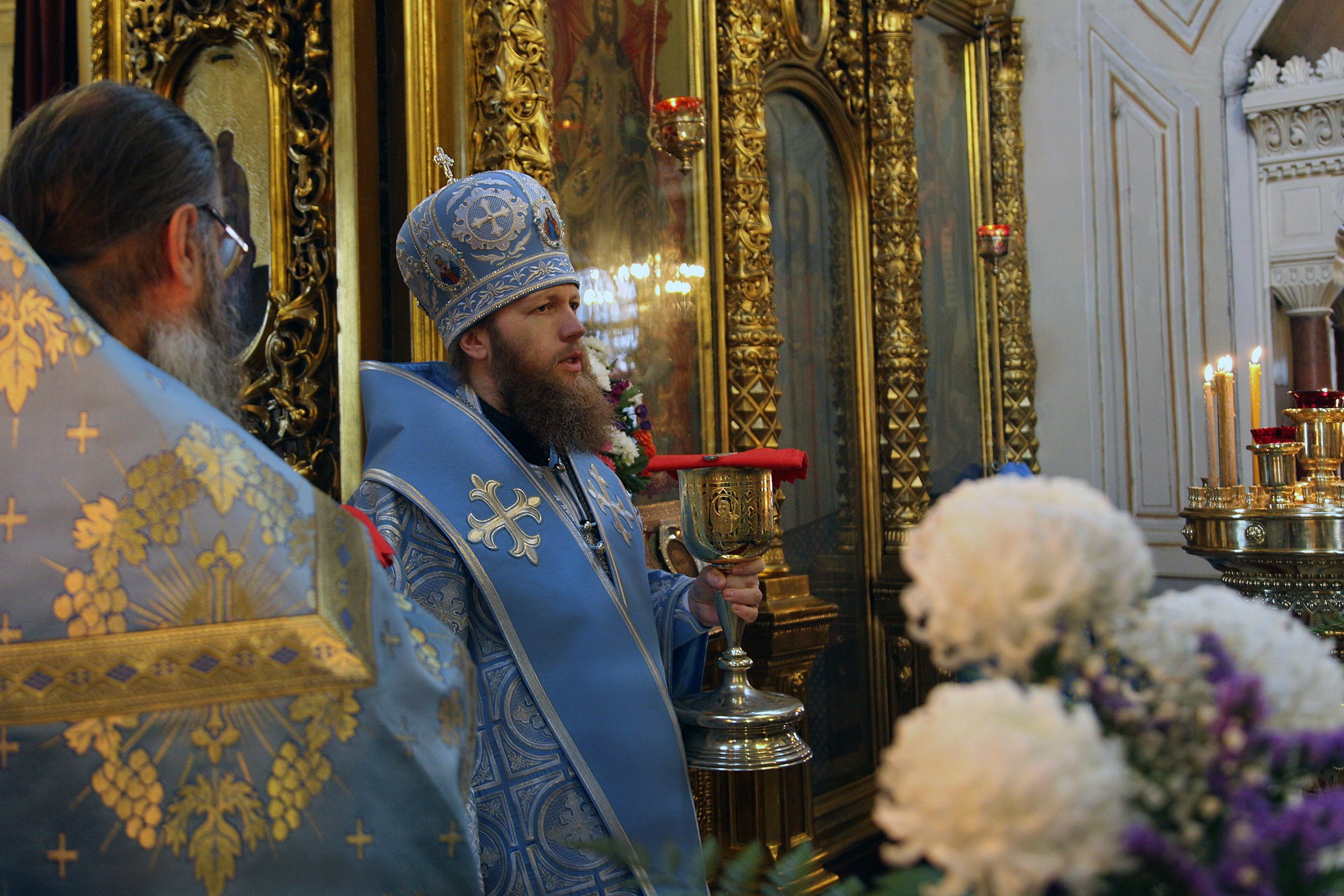 Епископ Савва возглавил престольный праздник в честь иконы Божией Матери «Знамение»