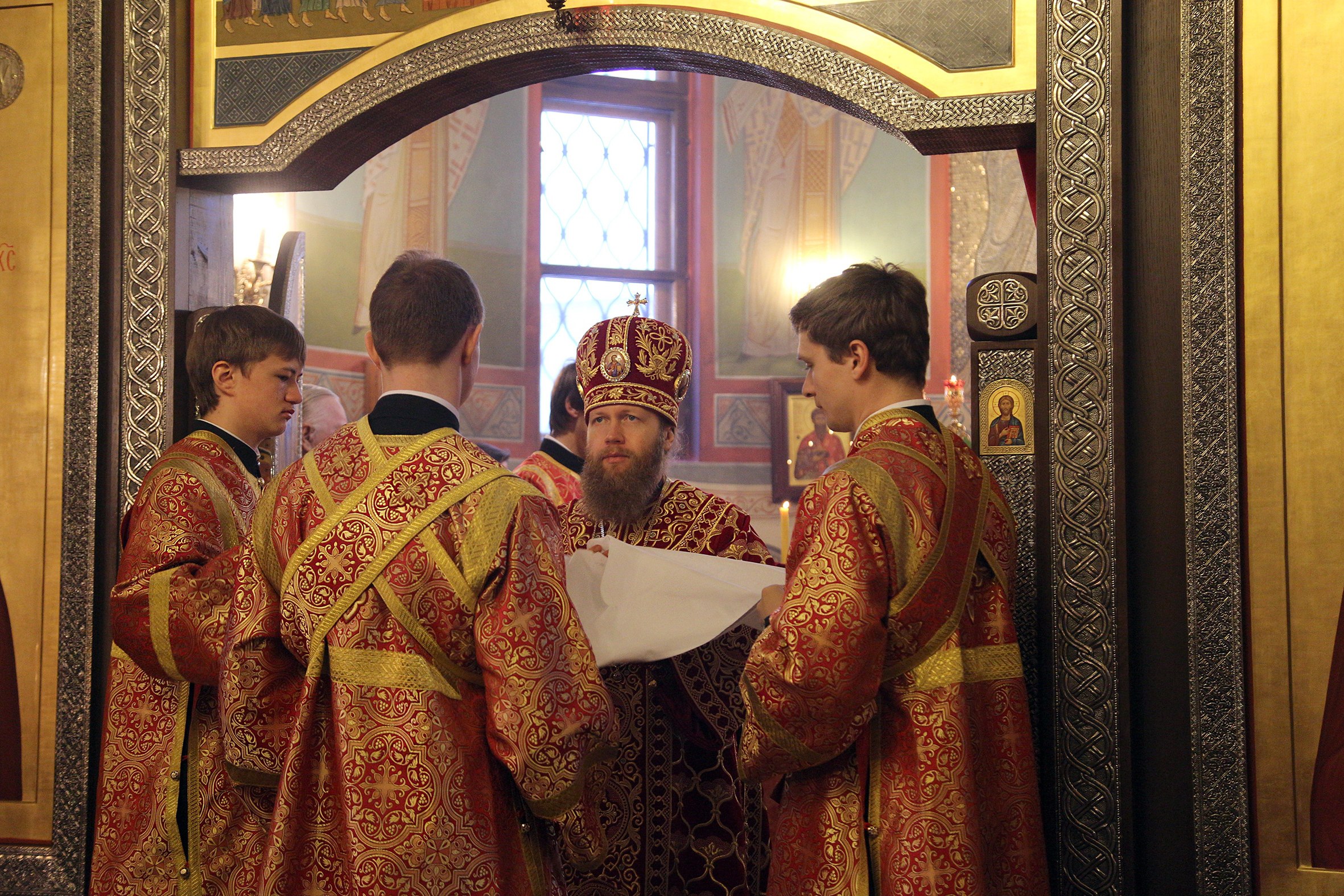 Епископ Воскресенский Савва возглавил богослужение в храме при штабе РВСН