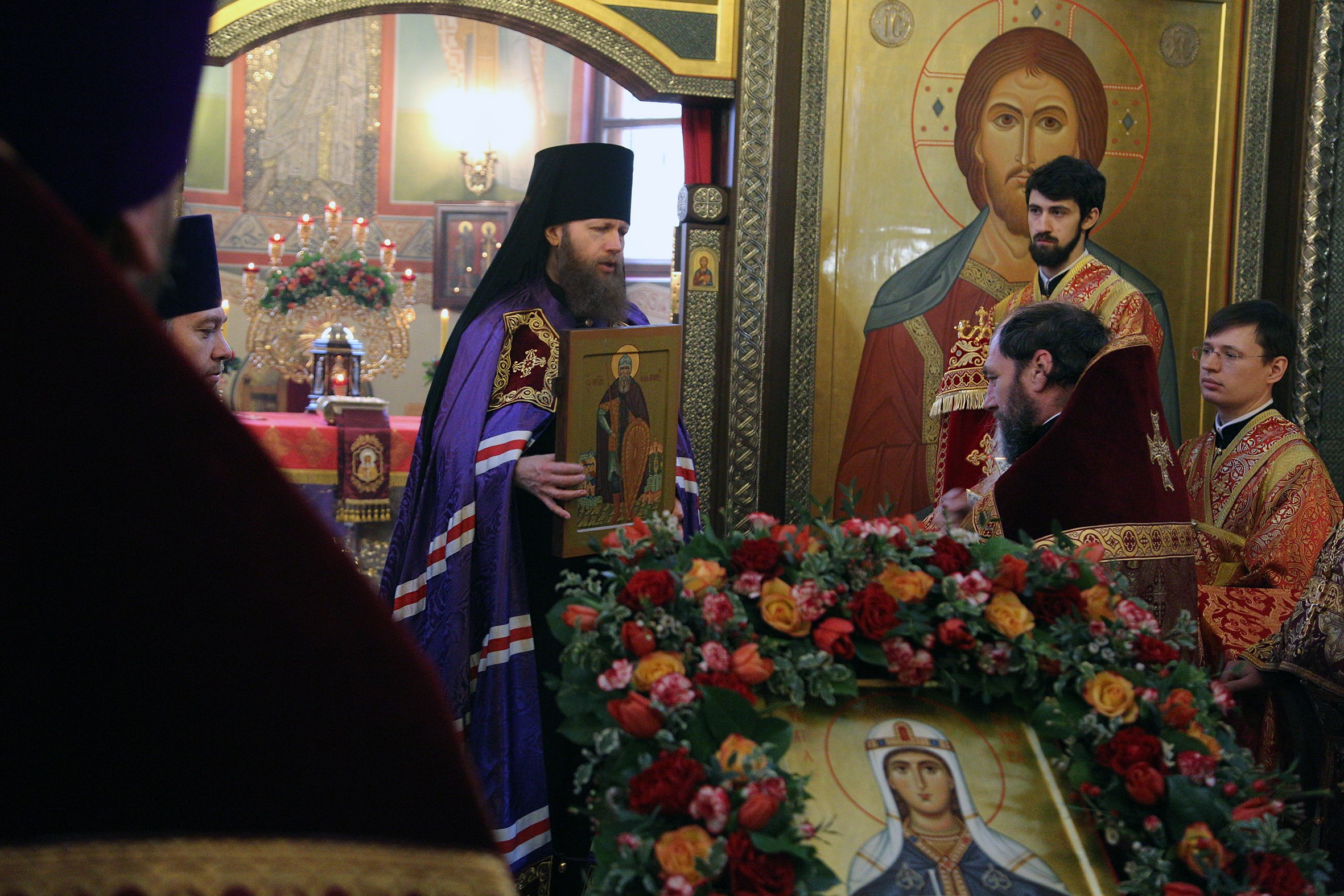 Епископ Воскресенский Савва возглавил богослужение в храме при штабе РВСН