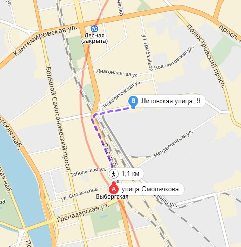 Бронницкая 32 карта