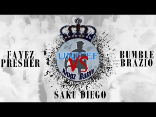 Unicef Kingz Battle | 1/4 FINAL ELECTRO | Fayez x Presher vs Saku x Diego vs Bumble x Brazio